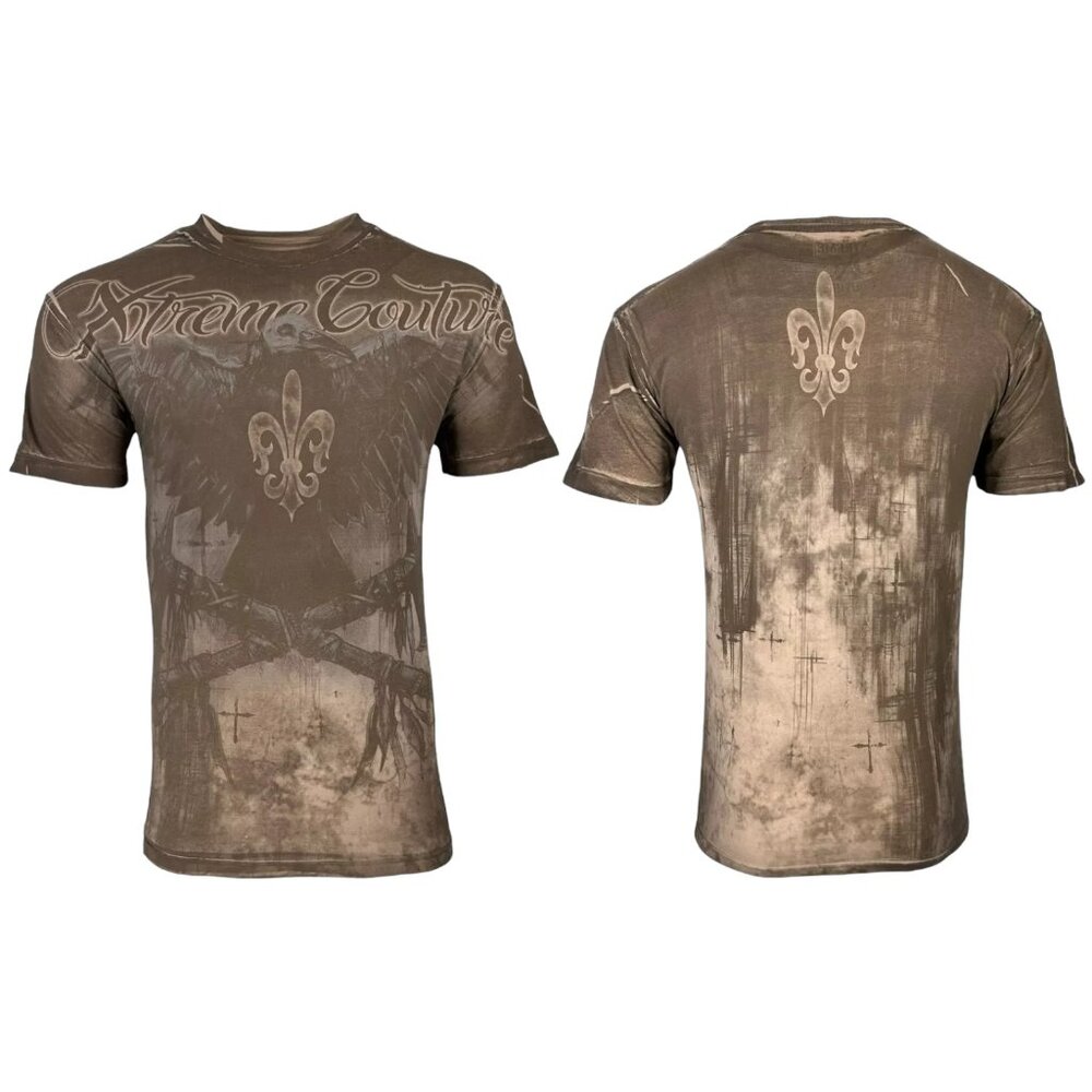 Xtreme Couture by Affliction Men's T-Shirt Darkside Skulls Biker S-3XL